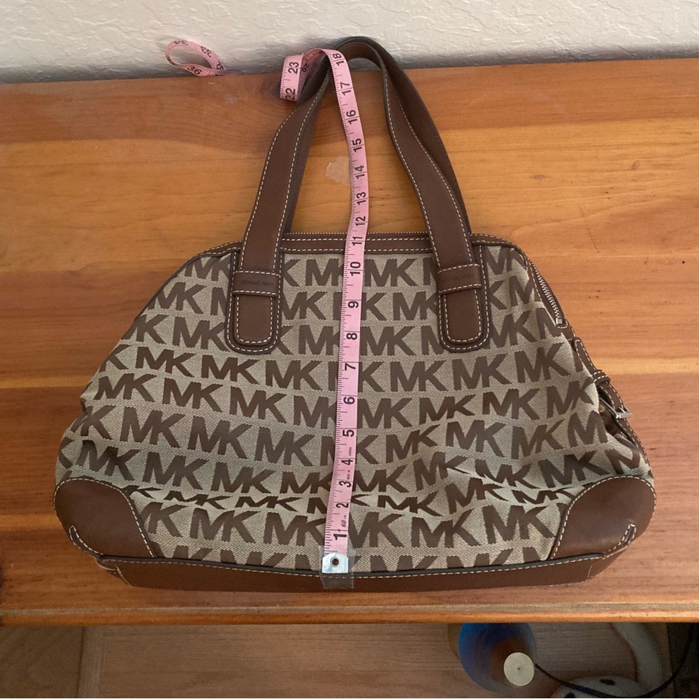 Michael Kors Brown Logo Satchel - Picture 13 of 16